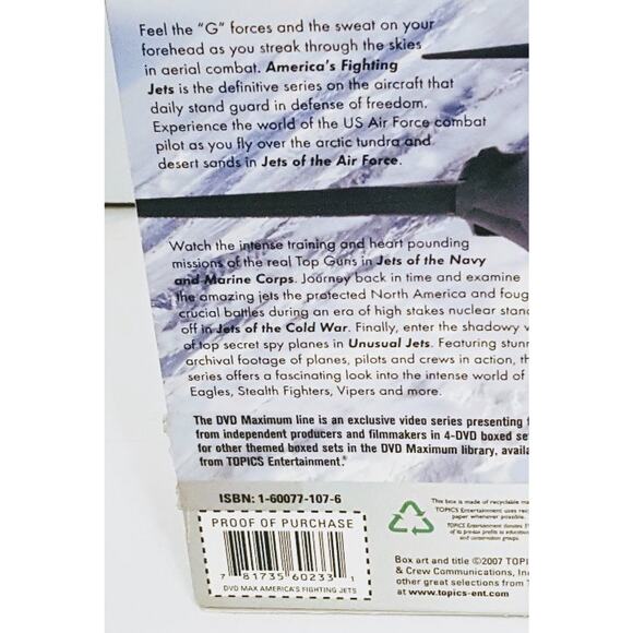 America's Fighting Jets 4 DVD's Air Force, Navy & Marines,Cold War Unusual Jets - Picture 4 of 8